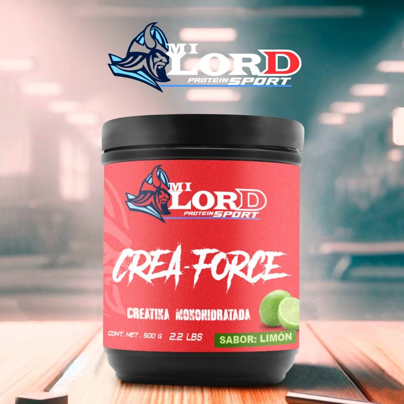 Creatina Monohidratada 500g My Lord En Polvo Varios Sabores Limón