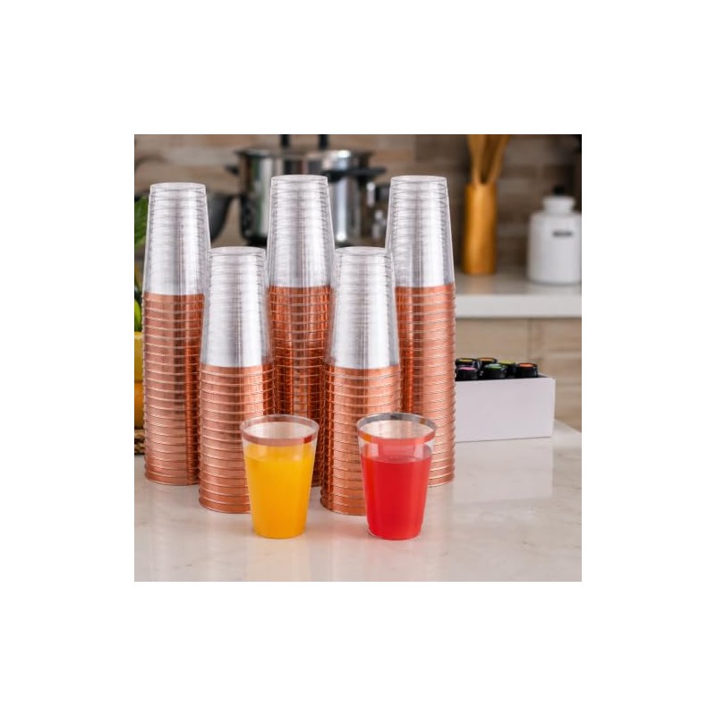 Vasos Elegantes de Pl?stico Transparente 12 Oz