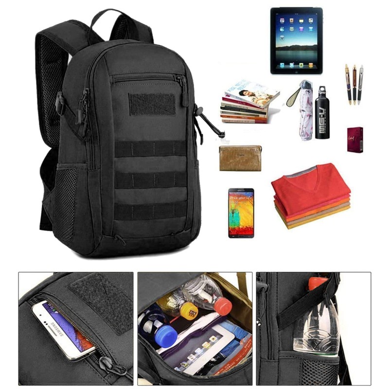 Selighting 12L/20L Military Backpack Waterproof Tactical Hiking Backpack for Camping
