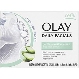 Sensitive 4-in-1 Daily Facial Cloths, 33 Count