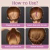 TRKETK 2 Pcs Ponytail Pull Through Hair Hoop Tool, Ponytail