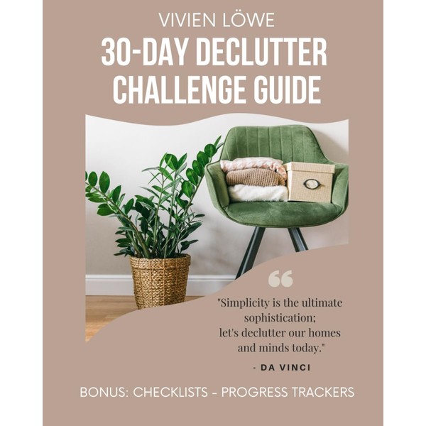 30-Day Declutter Challenge Guide, Home Declutter Challenge Guide, 30-Day Decluttering