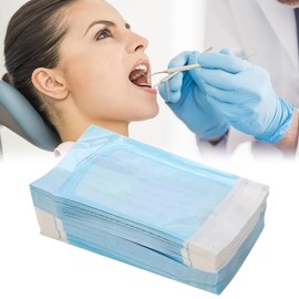 Pack of 100 Sterilisation Bags, Disposable Sterilisation Bags, Self-Sealing Sterilisation Bags, Sterilisation Bags for Autoclave, 90 x 260 mm