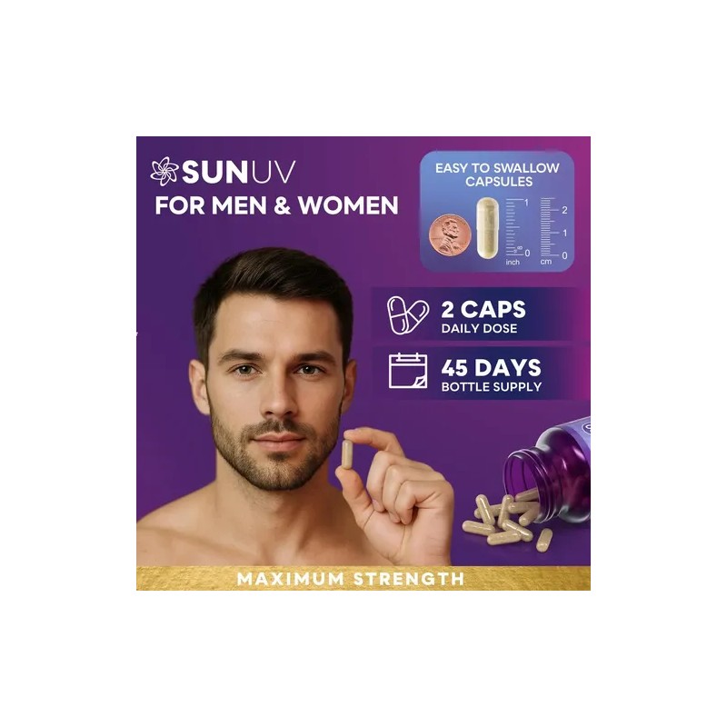 Sunuv Biotina 10000 Mcg Colágeno Keratina 90 Cápsulas