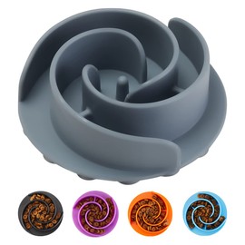 Slow Feeder Dog Bowls Insert, Animire Soft Silicone Slow Eating Dog Food Bowl for Small, Medium and Large Dogs, Compatible with Regular and Elevated Dog Bowls