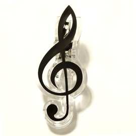 Nakano CL-18N/GC/BL Treble Clef Clip, Black