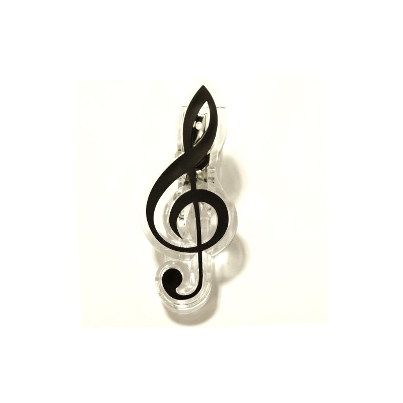 Nakano CL-18N/GC/BL Treble Clef Clip, Black