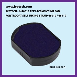 Trodat 6/46019 REPLACEMENT INK PAD FOR TRODAT SELF INKING STAMP 46019 / 46119 - Blue Ink