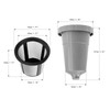 Mtsooning Reusable K Cup with Bottom Filter, Stainless Steel Mesh