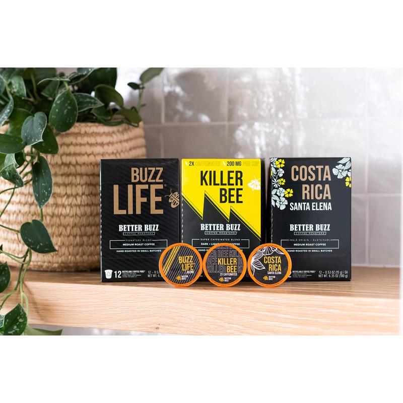 Better Buzz Costa Rica Medium Roast Coffee Pods 12ct, California