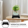 POPETPOP Chinese Plant Stand Oriental Furniture Wooden Display Base Square