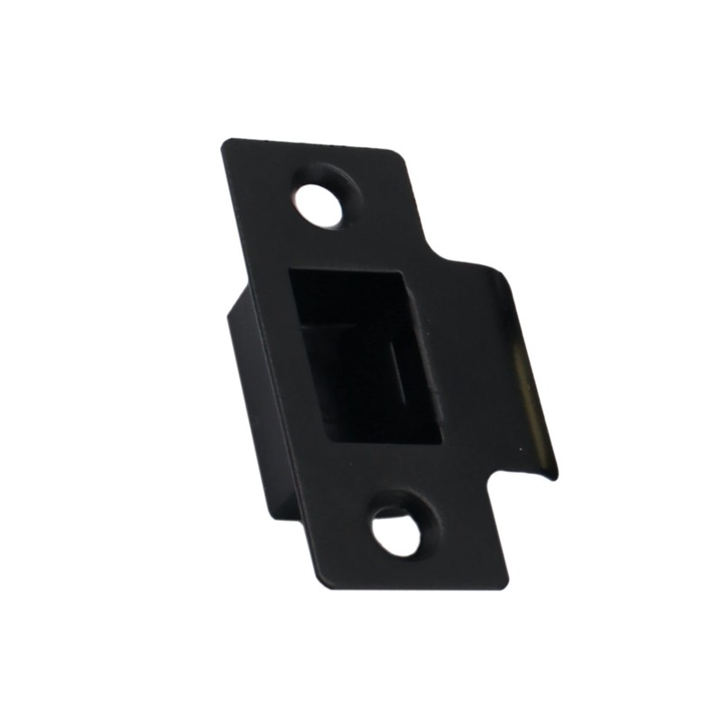 Strike Plate Matt Black Latch Door Frame + Dust Box