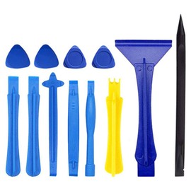 MEETOZ 12Pcs Phone Screen Opening Pry Plastic Tool Repair Kit,Spudger Pry Blade Opening Tool Repair Kit for Electronics Tool(Random Color)