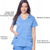 Dagacci Medical Uniform Women's Scrubs Set Stretch Ultra Soft V-Neck