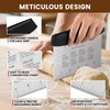 SCHVUBENR Dough Scraper Set with 2 Flexible Bowl Scrapers -