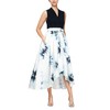 S.L. Fashions Women's Floral High-Low Gown with Pockets and Stretch