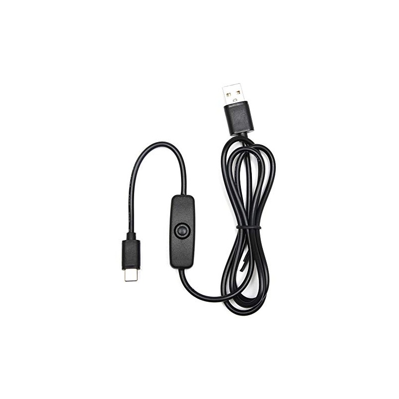 JacobsParts 3A USB Type C Cable On/Off Power Button Switch