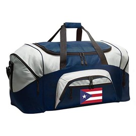 Puerto Rico Flag Duffel Bag LARGE Puerto Rican Flag Suitcase or Gym Sports Gear Bag