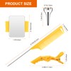 Coldairsoap 17 Pieces Hair Parting Tools Set, Included 8 Pieces