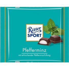 Ritter Sport Pfefferminz / peppermint (3 Bars each 100g) - fresh from Germany