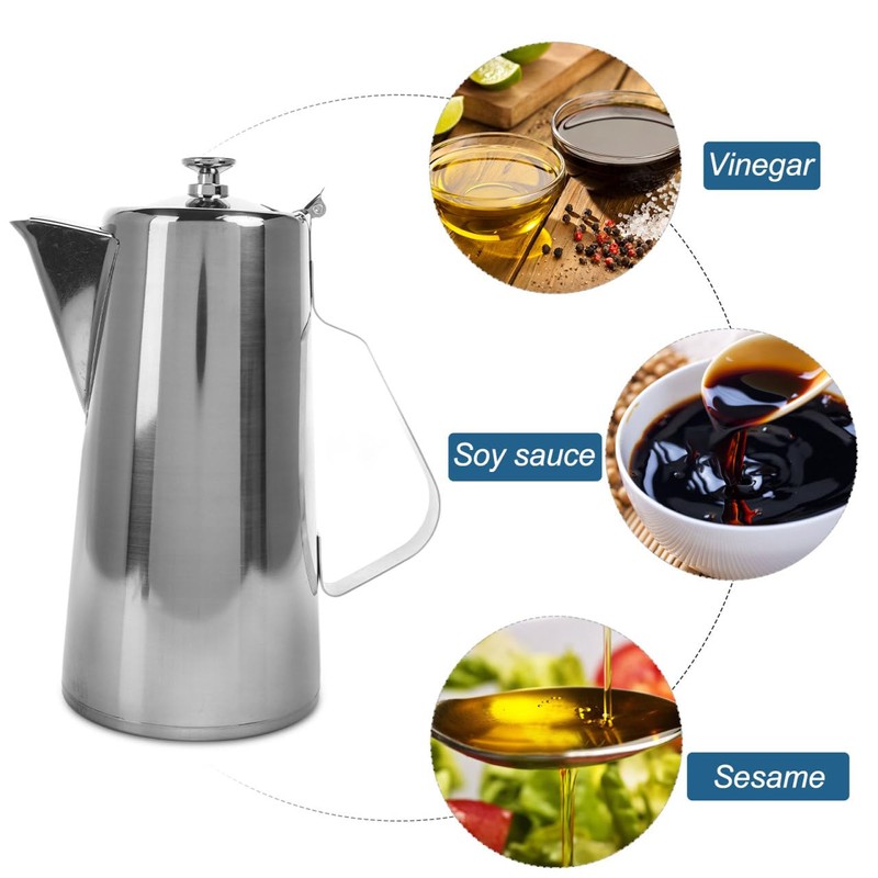 Luxshiny Stainless Steel Pitcher with Lid: 2L Large Capacity Pitcher