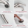 RODDEX Single Handle Bathroom Sink Faucet, 1 or 3 Hole