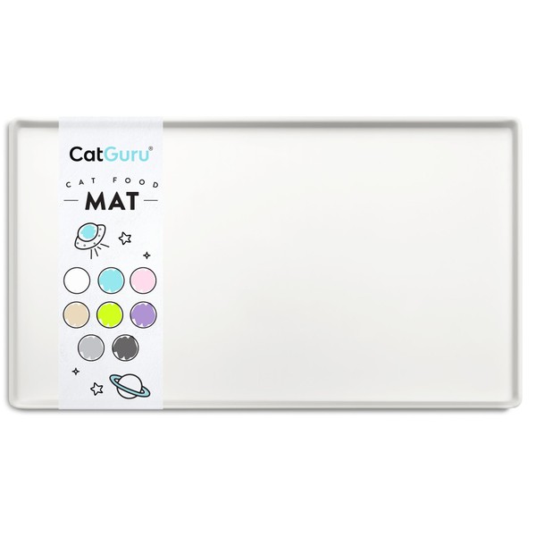 CatGuru Cat Food Mat, Small & Large Pet Food Mat,