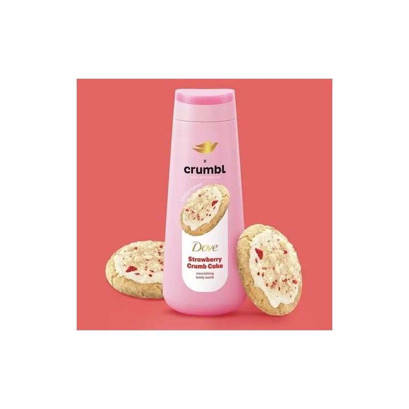 Sabonete Corporal Dove Crumbl Bolo Morango Com Farofa 591