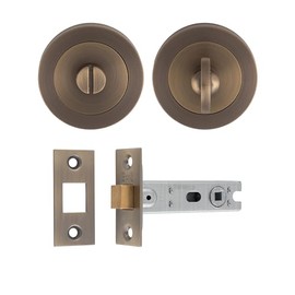 Carlisle Brass UDP/BATH30/AB Ultimate Door Privacy Pack in Antique Brass Turn and Release