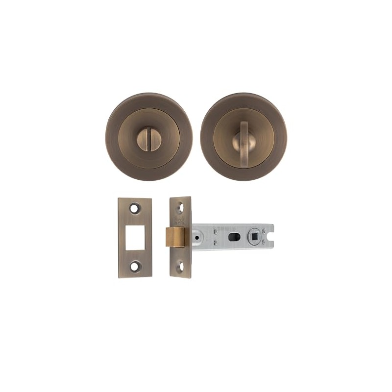 Carlisle Brass UDP/BATH30/AB Ultimate Door Privacy Pack in Antique Brass