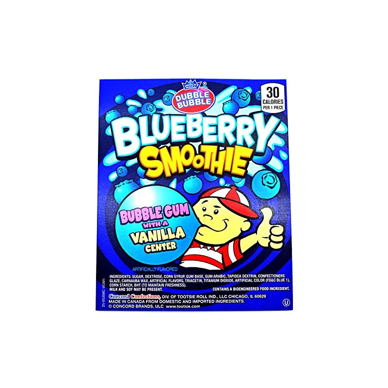 Candy Retailer 1 Inch Gumballs (Blueberry Smoothie, 1 Lb)