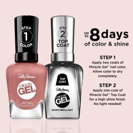 Sally Hansen Miracle Gel™, Wild & Free, Long Lasting, Gel-Like Formula, No UV Lamp Needed, Pink Nail Polish