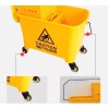 Dalpro Cubeta De Carrito Con Exprimidor 20 Litros Color Amarillo