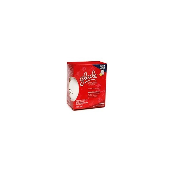 Glade Scented Oil Warmer Unit and refill, Apple Cinnamon