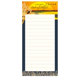 Christian fridge notepads, pack of 4, designed in England, with Bible verses. Religious magnetic note pad for fridge, by Just Cards Direct (FN1)