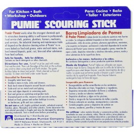 2 pack PUMIE PUMICE heavy duty SCOURING STICK BAR for cleaning toilets