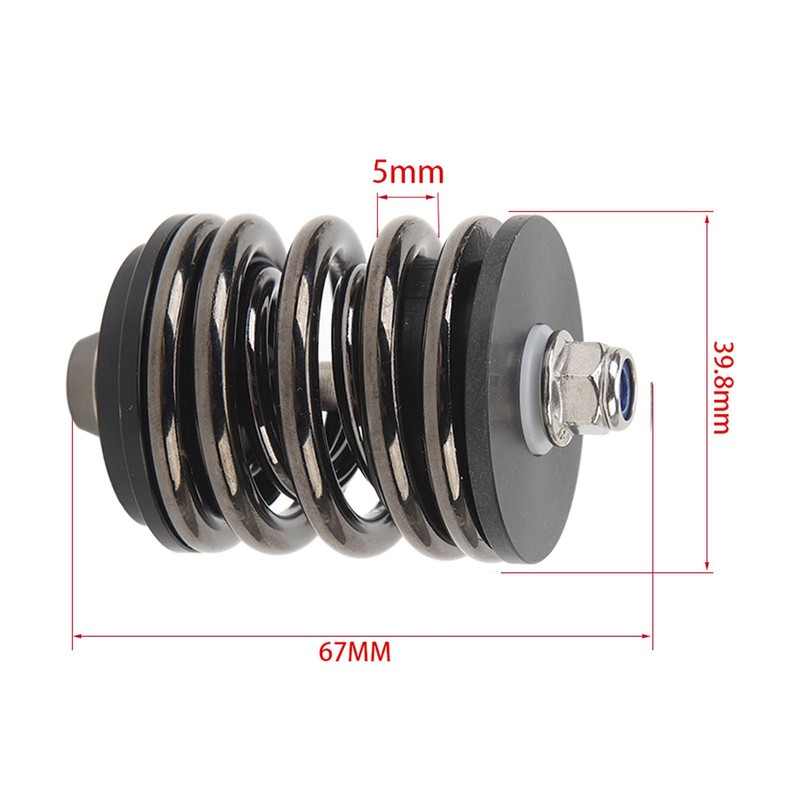 Tbest Bike Rear Shock Absorber, Steel Engineering Plastics CNC Processing