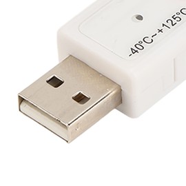 USB Computer Thermometer, Dual Temperature Sensor Logger Ambient Temperature Monitoring Data Recorder for Indoor