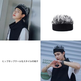 wig hat wig for men wig hat wig cap gray hair wig elastic disguise hair wig cap for men hip hop style fashion products suitable for daily wear party cosplay popular