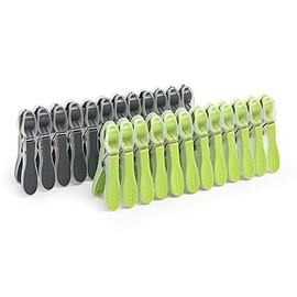 Pack of 48 Plastic Laundry Pegs, Strong Grip Pegs for Washing Line Durable Clothes Pegs Rust Resistant Windproof Non Slip Clothespins for Home & Garden (Mix Colors Pegs)