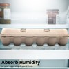 MT Products Blank Natural Pulp Egg Cartons Holds Up to