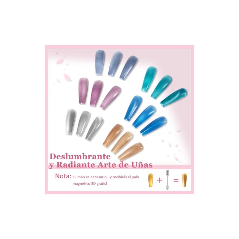 CHERIMOYA Kit de 6 Esmalte de Uñas de Gel Ojos