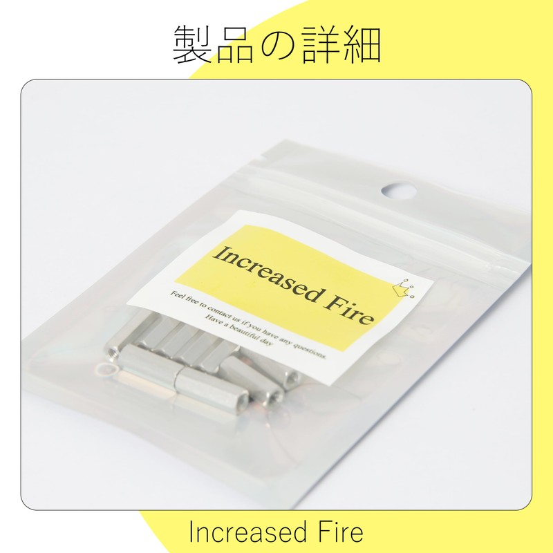 Increased Fire Stainless Steel Hex Nuts M3 14mm Length 10pcs