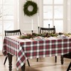 Elrene Home Fashions Christmas Classic Holiday Plaid Cotton Tablecloth, Holiday