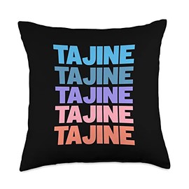 Funny Modern Repeated Tajine Tagine Maghreb Chef Throw Pillow