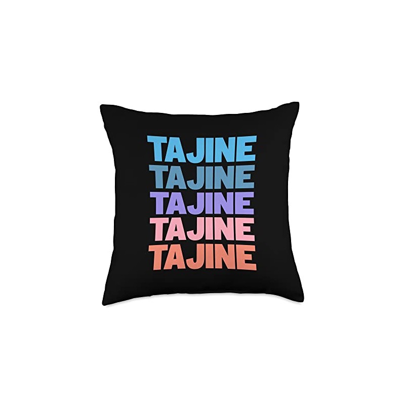 Funny Modern Repeated Tajine Tagine Maghreb Chef Throw Pillow