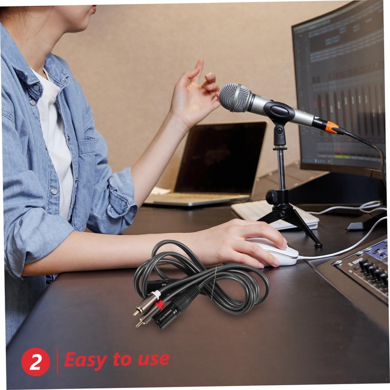 CORHAD Convenient Audio Cable to Male for Mixers Amplifiers and