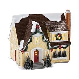 Department 56 Snow Village Lynnhaven Lit House, 7.8 inch