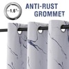 H.VERSAILTEX 100% Blackout Curtains 63 inch Length 2 Panels Set