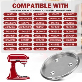 Mixer Bowl Screw Cap-Lock Plate, W10191926 Bowl Clamping Plate Ensure the Bowl Stays Firmly in Place During Mixing, Compatible with Whirlpool Mixe, Replace 4163032, AP6016640, WPW10191926